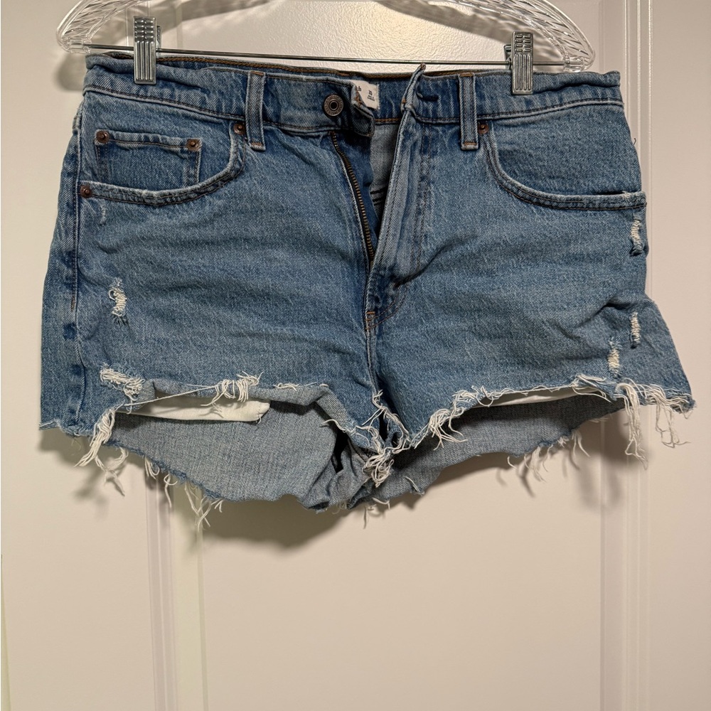 Abercrombie & Fitch Light Blue Jean Shorts